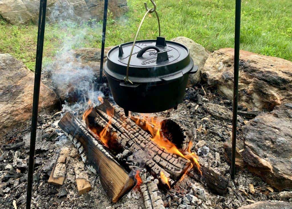 The Best Campfire Dutch Oven Chicken and Potatoes
