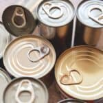 Canned food is a convenience item to pack when camping.