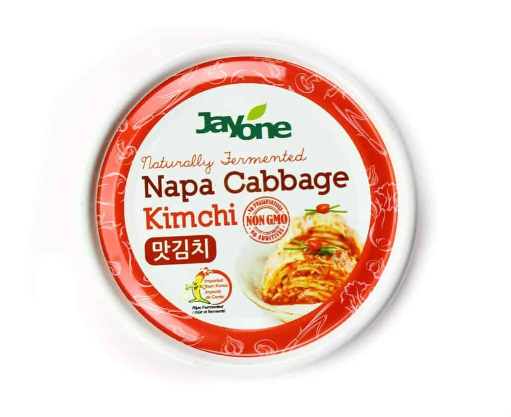 Canned kimchi is a delightful option for Asian style meals when camping.