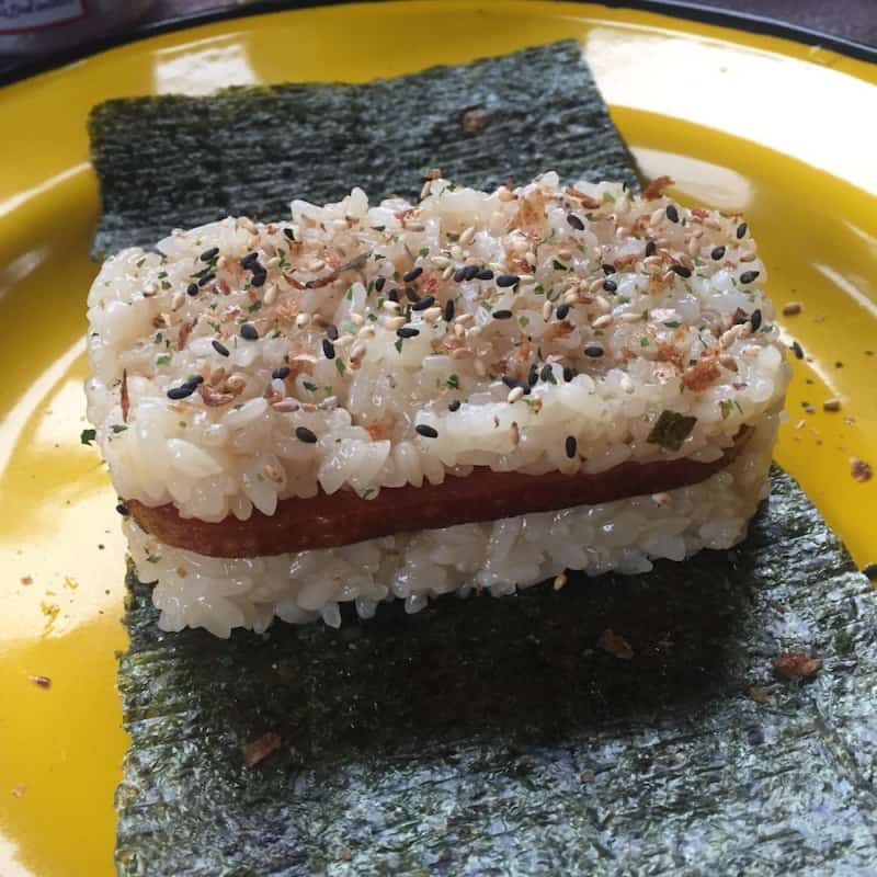 SPAM musubi is a fun relatively easy dish to make while camping.