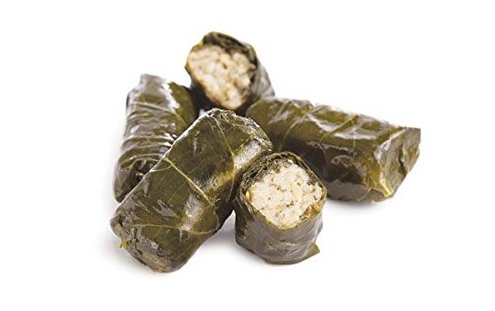 Stuffed grape leaves are a healthy and tasty canned food for camping meals.