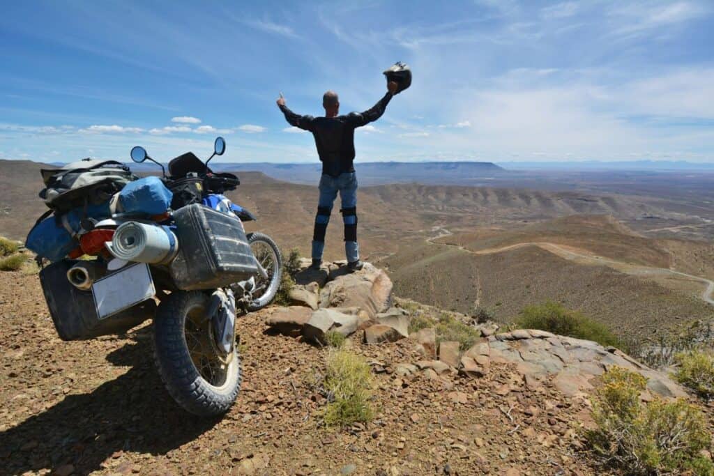 Motorcycle camping is for thrill-seeking adventurers!