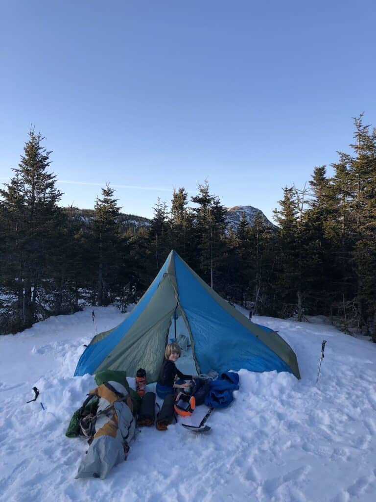 Winter camping with young children is a wonderful activity if you are well prepared.