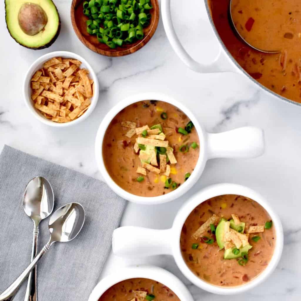 A comfort food reminiscent of bean chili yet made with lentils, this camping soup recipe will have you going back for seconds!