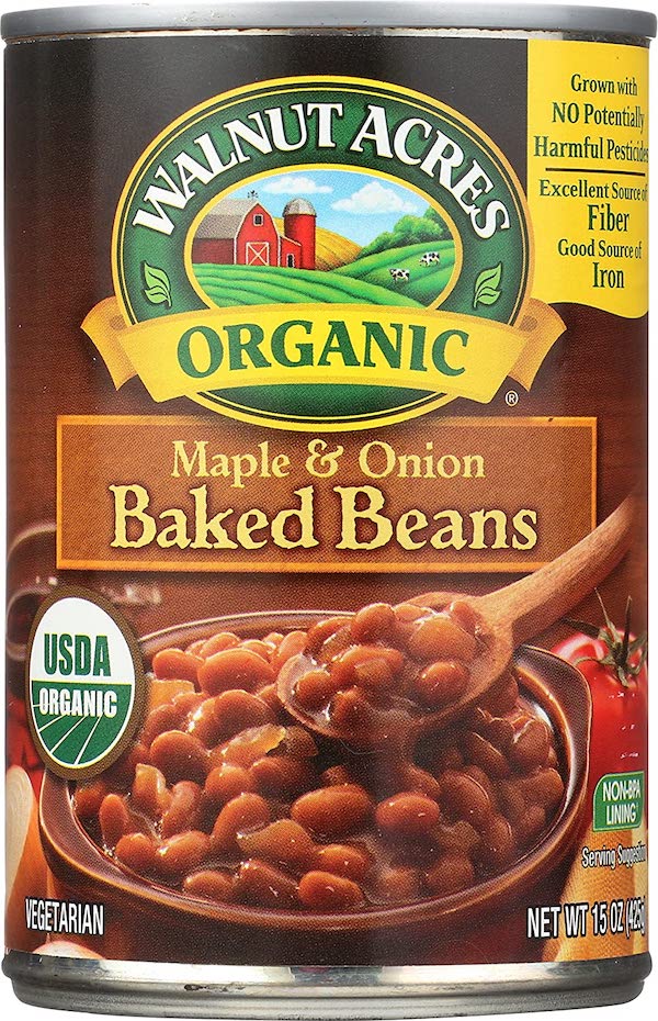 Canned baked beans are a classic camping and with good reason. They are deliciously sweet and salty.