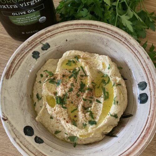 Cilantro lime dehydrated hummus is a perfect backpacking lunch option.