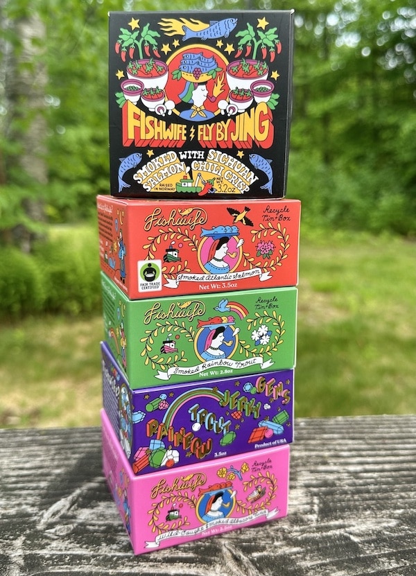Fishwife tinned seafood is an excellent choice for canned for for camping.