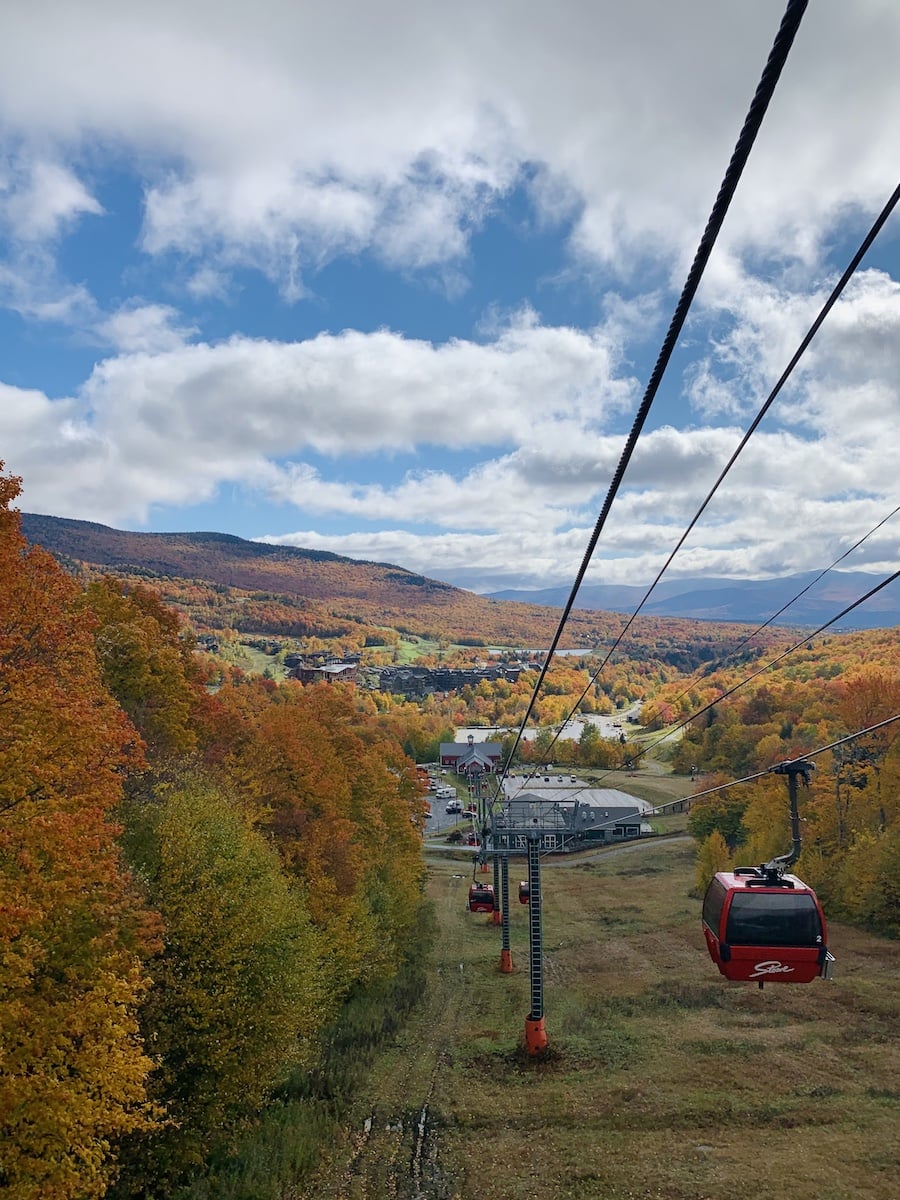 The Gondola SkyRide offers an amazing opportunity to get a unique view of the fall colors in the area. 