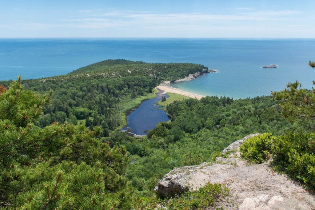 The Beehive Trail, one of the best hikes in Acadia National Park, has stunning views at the summit!