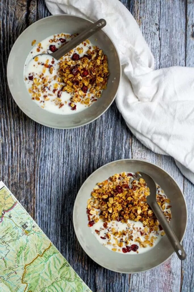 Toasted Oats cereal is an amazingly delicious and nutritious choice for a make ahead camping breakfast.