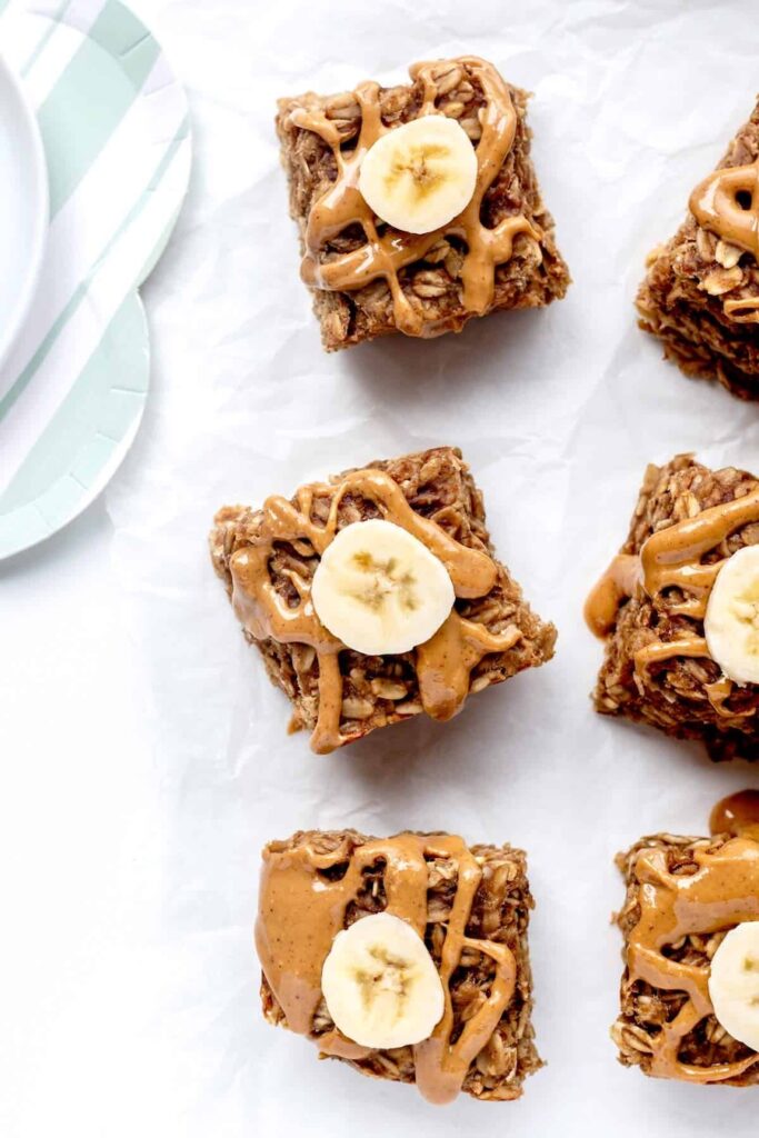 Homemade banana bars, ideal for quick and satisfying breakfasts on the go during your camping trip.