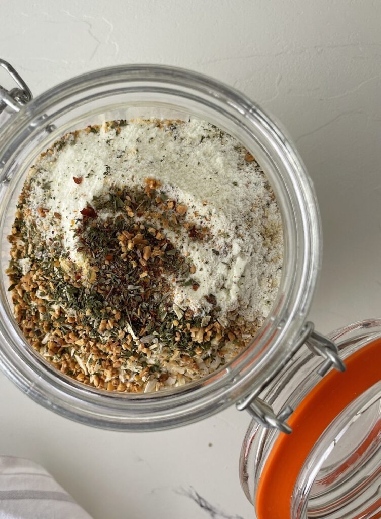 This jar of instant soup mix is a great camping food idea for lunches.