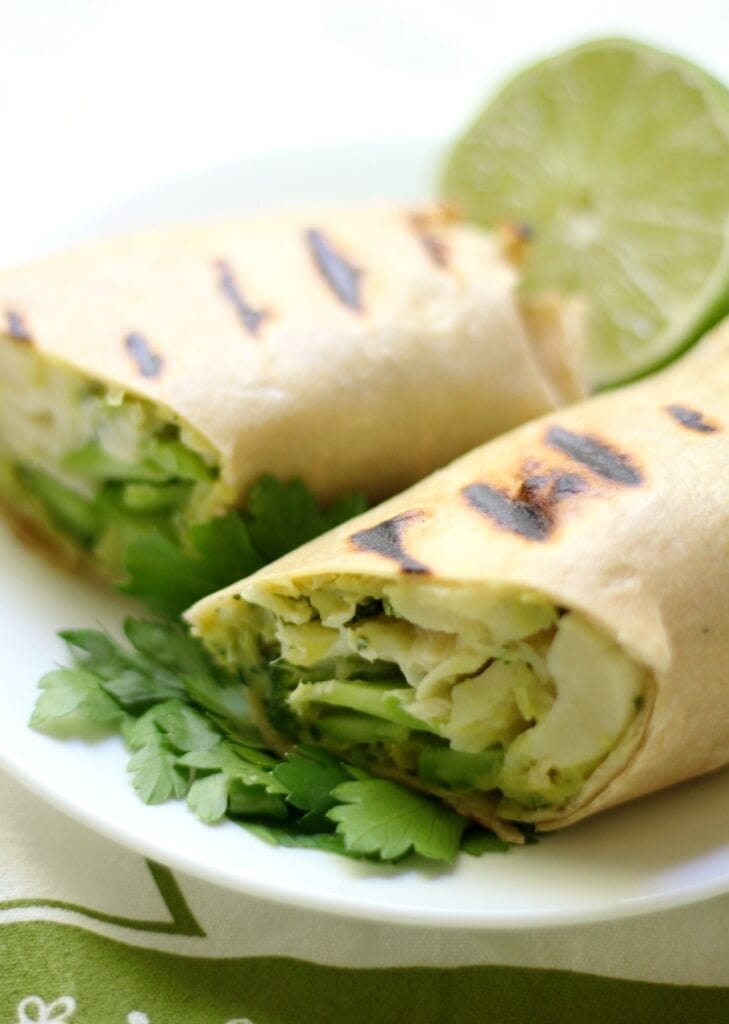 These beautiful green goddess wraps are chock full of green.