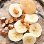 This oatmeal with bananas and peanut butter really hits the spot when backpacking